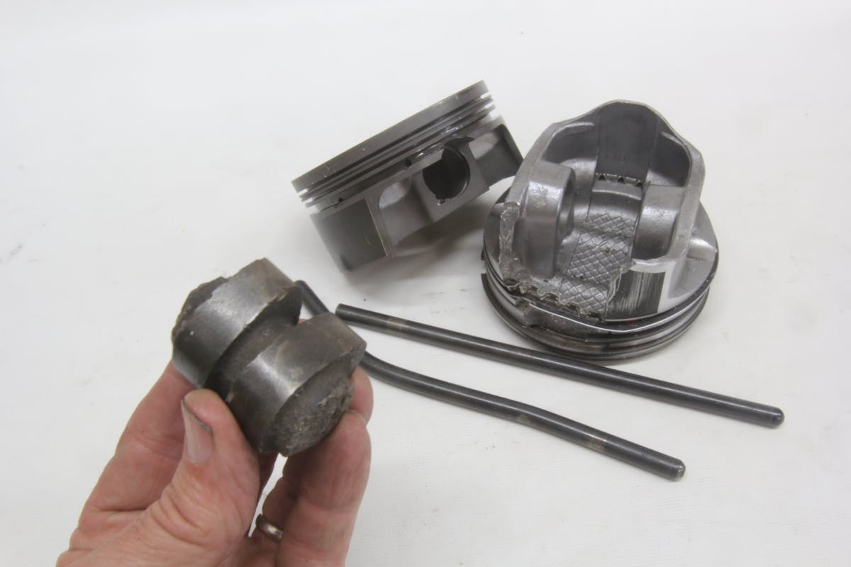 This is just a sampling of our broken parts we’ve collected over the years. The broken blocks, torched heads, and melted pistons were too numerous and heavy to save. There are lessons to be learned from all of these broken parts.