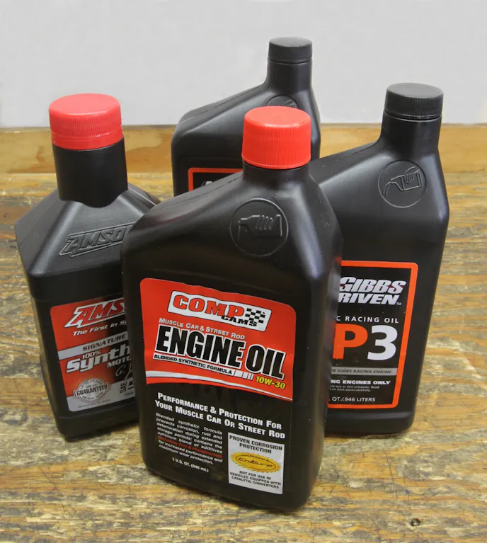 A better choice for lubricants for performance engines are oils specifically formulated with higher levels of ZDDP that offer increased anti-wear protection especially for engines with flat tappet performance camshafts. Several companies such as Comp Cams, Driven, and many others offer a wide assortment of selections in both conventional and synthetic formulas in various viscosities.