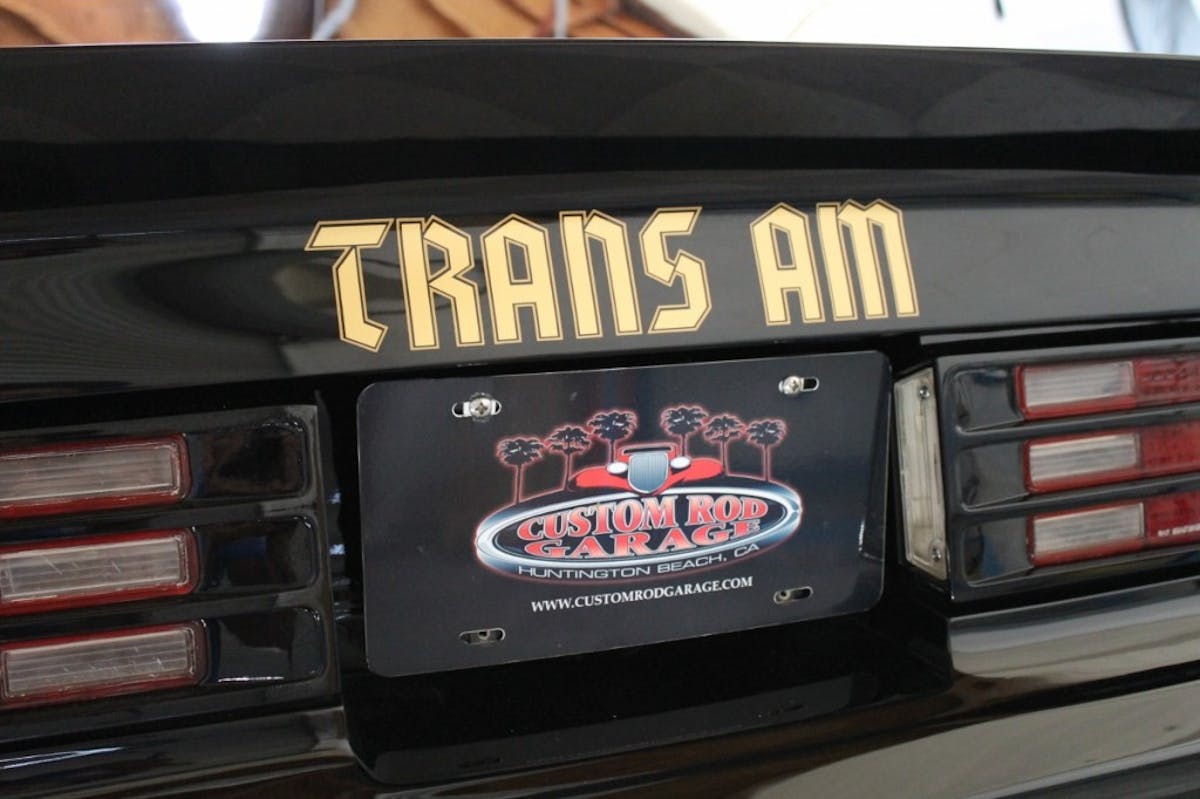 Custom Rod Garage served as the setting for the last several seasons of Overhaulin’, which called it quits in November 2015. This Trans Am was build #108 – the final build!