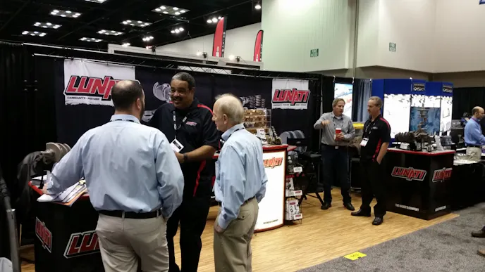 Lunati’s Kirk Peters (center) says a rotating assembly and camshaft are the place to start when upgrading an LS.