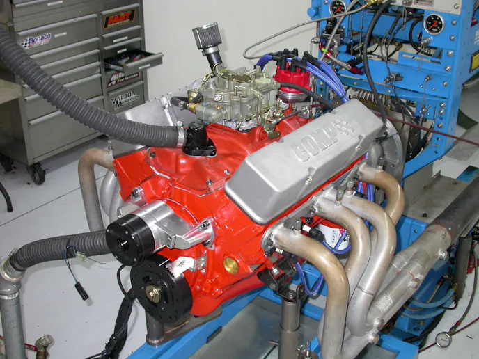 Run on the dyno with long-tube headers, MSD distributor, and fancy COMP valve covers, the L46 produced 351 hp at 5,500 rpm and 393 lbs-ft at 3,800 rpm. The larger 350 offered an additional 27 lb-ft of torque down low, but the two muscle mouse motors offered similar peak numbers.