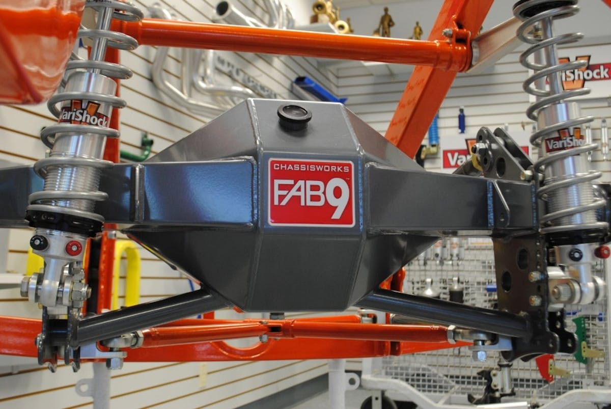 Naturally the rear clip was also designed to accept the Chassisworks FAB9 rear end housing. The housings are available in widths ranging from 22 inches all the way out to 62.25 inches. 