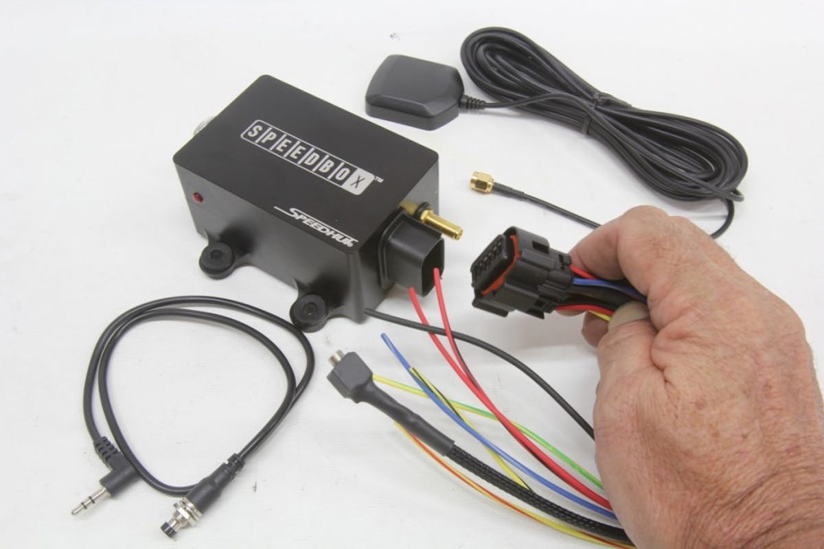 The wiring connections are sealed so the connections will remain solid for years. If you use the VSS to drive the SpeedBox, there are only four wires that need to be connected. Using the GPS will mean plugging in the antenna and, if you choose, the Hot Start wire. It’s that simple. Our photo did not include a speedometer cable, but the kit does come with a 3-foot length of cable.