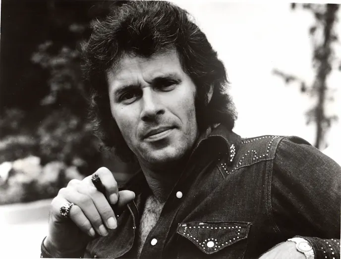 “Toby” Halicki and the “Eleanor” Mustang in its record-setting 128-foot jump, from the original Gone in 60 Seconds.