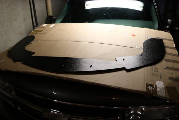 The splitters are made of 1/4″ thick automotive grade ABS plastic, and I chose the Q front splitter to compliment my hood, which is a unique aftermarket design that incorporates the aggressiveness of the WS6 hood with the smooth closure of the Firehawk style hood.