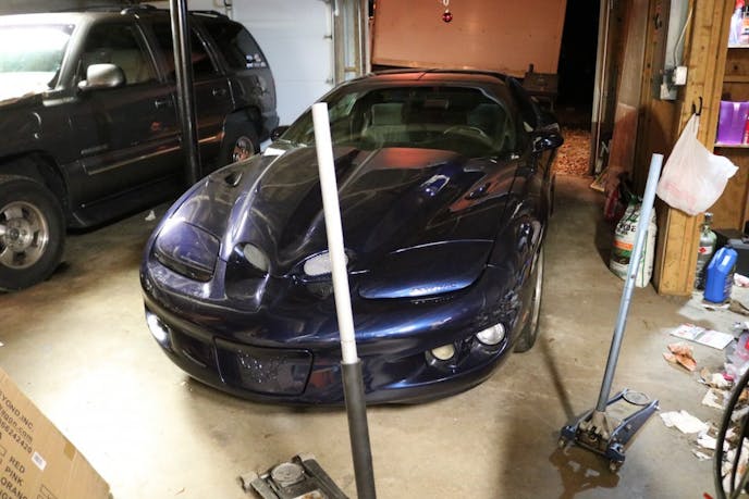 The hardest part about this installation was just getting the car jacked up. My Formula is lowered about 2” all around, so without a lift to use, it’s almost humorous to get her setup.