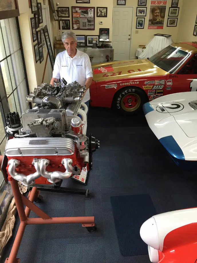 As much of an historian as highly decorated engineer, Tower has an amazing collection of great engines and cars, having raced and worked on most of them when they were brand new. 