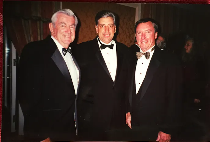 Bill has spent plenty of time with some of the top names in racing, because in terms of Chevy engineers, few had the hands on tuning and engine building experience of Tower. Even today, Chevy HQ knows they can call on him to diagnose vehicle issues — especially Corvette based. From left to right; Bobby Allison, Bill Tower, and Johnny Rutherford.