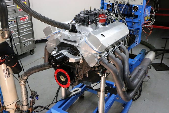 After installation of the Edelbrock heads, intake, and COMP cam, the power output of the 454 jumped to 481 hp at 5,500 rpm and 527 lb-ft of torque at 3,800 rpm. Even better was the fact the Edelbrock heads and intake will support much more power if we decided to upgrade the short block in the future. 