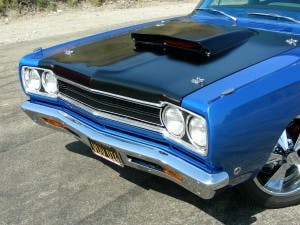 True to form, Weiner installed the signature massive racing scoop on the blackout hood.