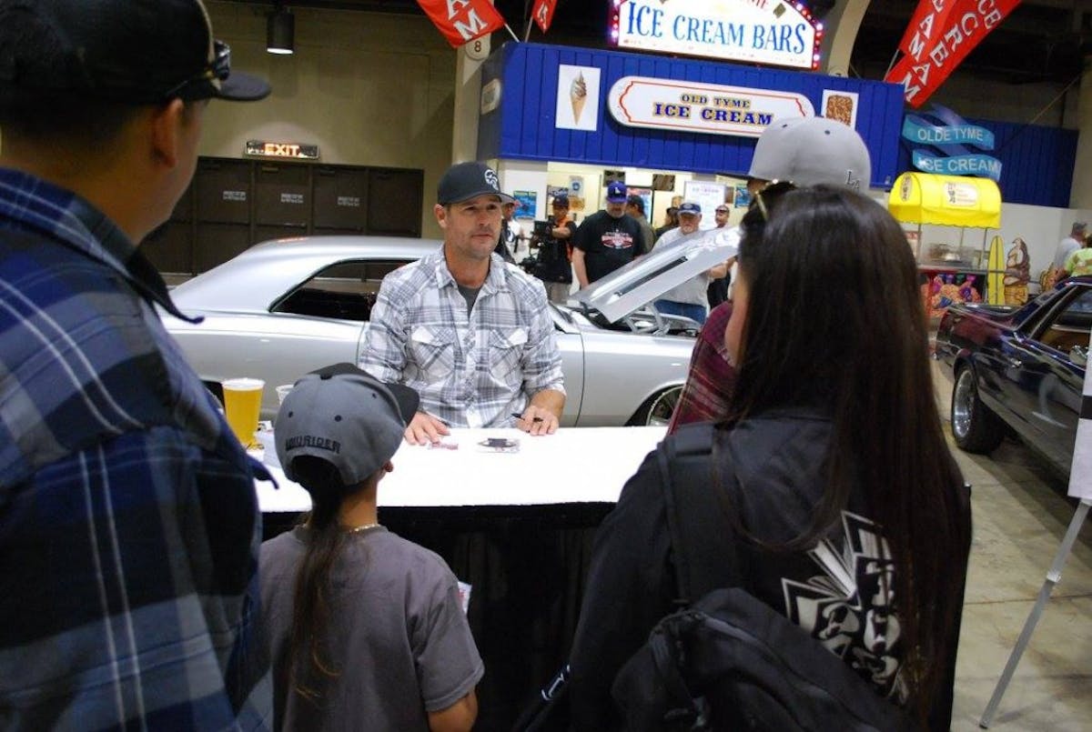 Chris Jacobs from Overhaulin and other Velocity TV shows were on set to sign autographs and been with fans at the show.