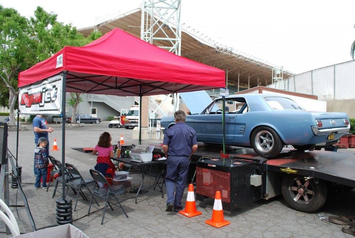 Each participant had the ability to check the real power output of their vehicle on the Dyno Jet chassis dyno.