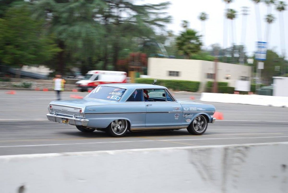 The TCI Chevy II in full autocross mode.