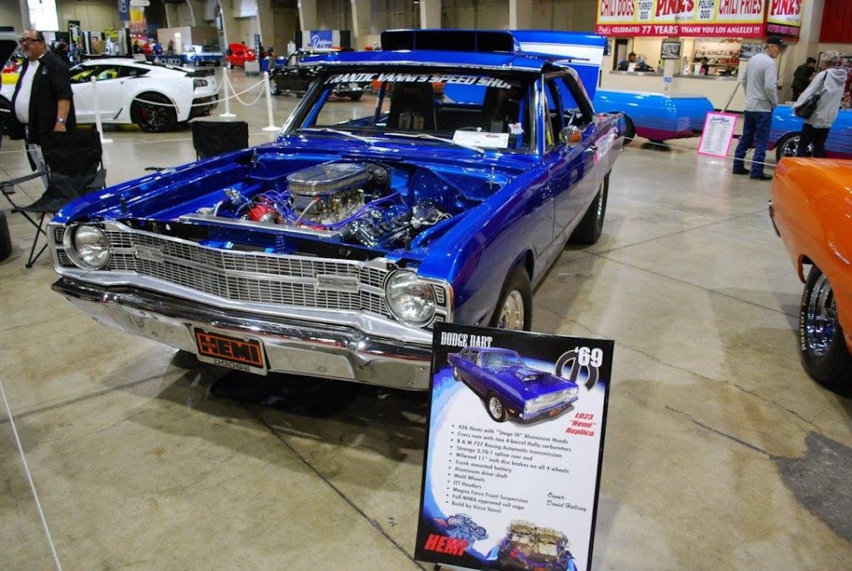 This replica '69 Hemi Dart was sponsored by Frantic Vanni's Speed Shop.