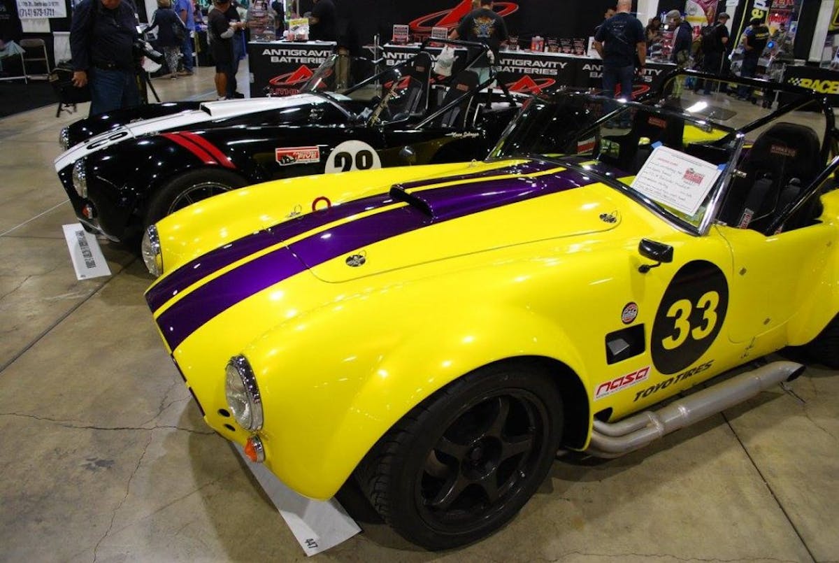 Built for speed, these road racing Cobras were a big crowd favorite. 