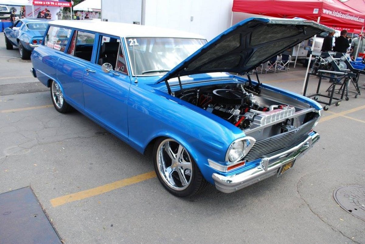A very cool early model Chevy II wagon - very nice.