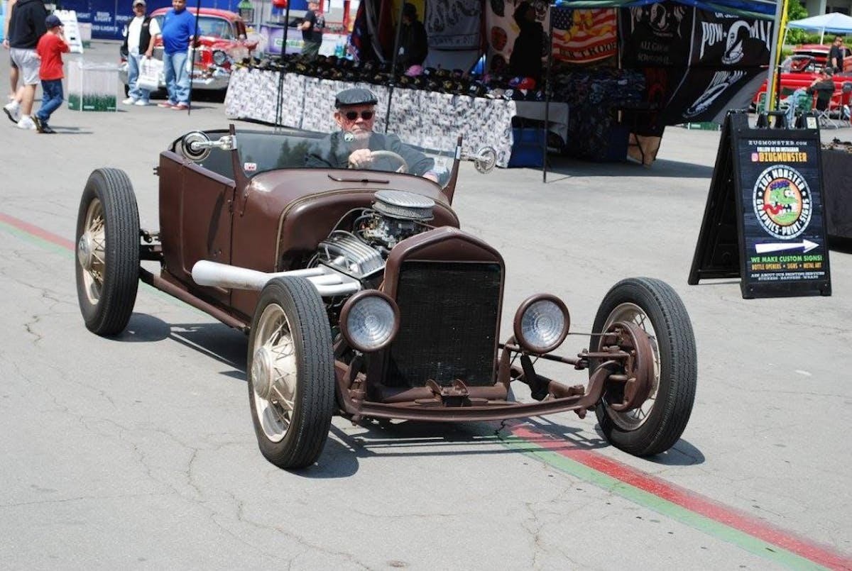 Shades of the past, this classic Ford was a regular on the events cruise circuit.