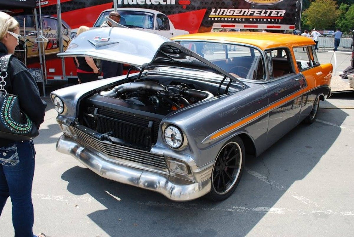 This '56 Chevy featured the full Ride Tech suspension treatment.