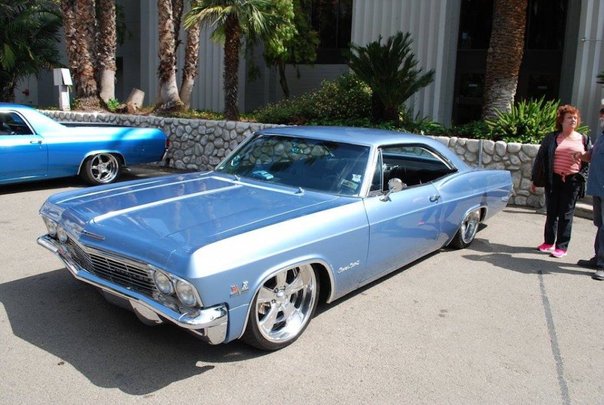 While this '65 Impala may appear close to stock, it features a massive 468ci engine and reworked suspension - just to hit the highlights.