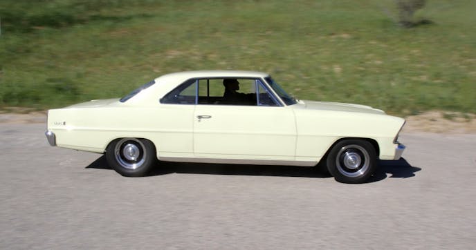 This is John Bianci’s ’67 Nova that will serve as our test car. It’s a nice street-driven small block with a 350, Muncie four-speed, and 3.08:1 rear gears.