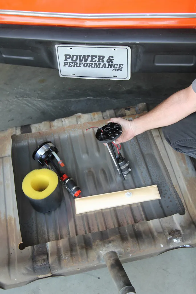 If there is EFI in your future, do yourself a huge favor and make the effort to build a proper fuel delivery system. One of the best ways to do this is by creating an in-tank fuel pump system. You can buy a ready-made tank or convert your own with any number of in-tank pump kits like these.