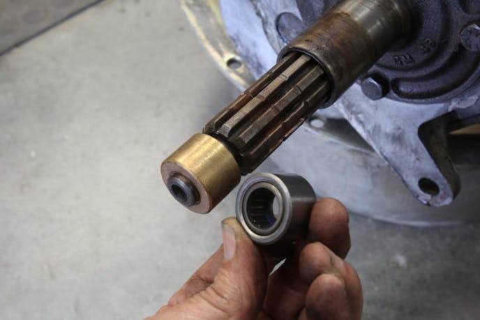There are proponents of both pilot bushings and bearings. It has happened that pilot bearing can weld itself to the input shaft, making it near impossible to remove the transmission. This makes a case for pilot bushings. Never oil a self-lubricating pilot bushing, as this will clog up the pores in the bushing and cause it to fail.