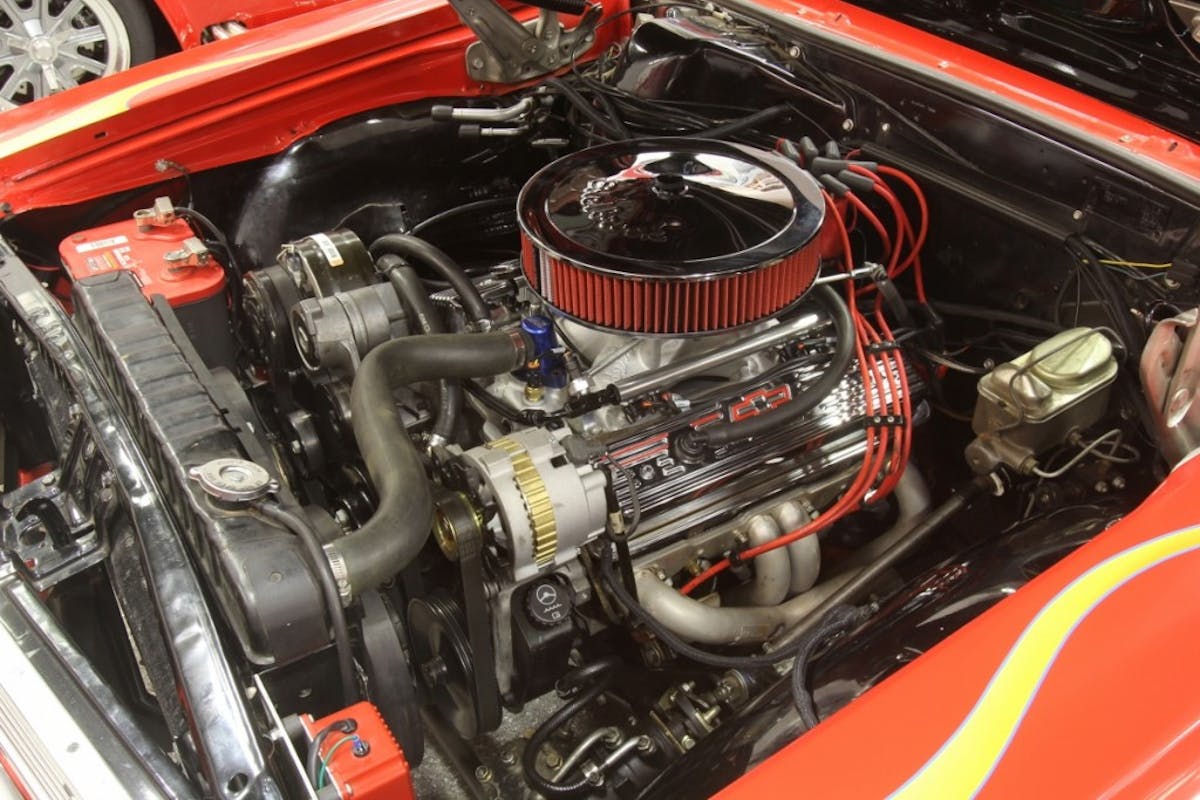 We also covered the exposed EFI wiring with some Russel’s Wrap-It over sleeve and the final addition of a new Edelbrock chrome air cleaner. We also installed the inlet air temperature sensor inside the air cleaner housing, and with that, we were all finished and ready to hit the road.
