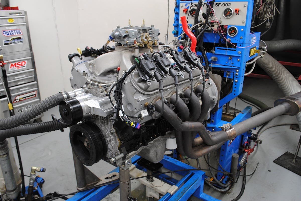 Run on the dyno, the carbureted 5.3L produced peak numbers of 339 hp at 5,500 rpm and 352 lb-ft of torque at 4,700 rpm.