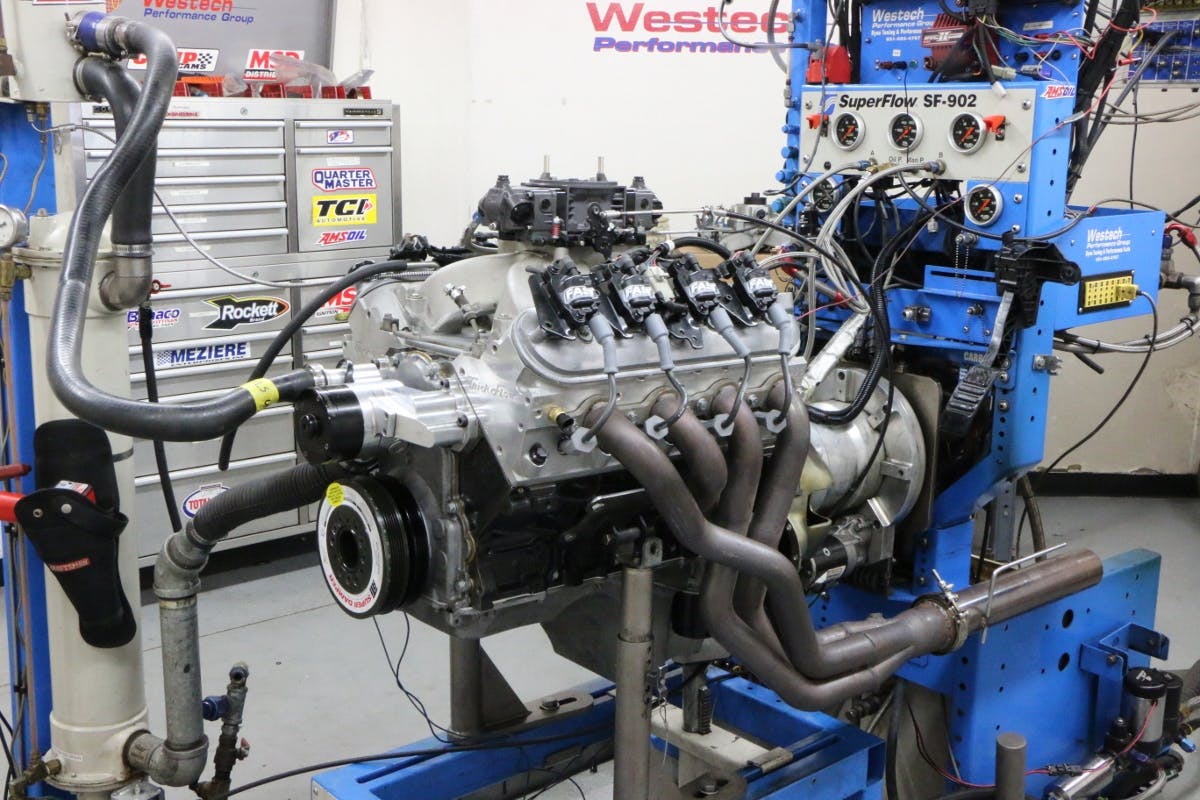 By contrast, our old-school 383 stroker thumped out 529 hp at 6,400 rpm and 491 lb-ft of torque at 5,000 rpm. Who wouldn’t want an extra 190 hp and nearly 140 lb-ft of torque?