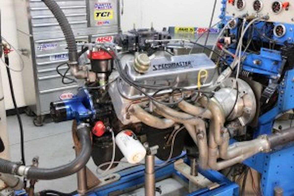 Run with the ProMaxx heads, the 393 stroker produced 558 hp at 6,400 rpm and 512 lb-ft at 5,000 rpm. Peak power was raised by 171 hp and occurred 1,400 rpm higher, while peak torque jumped by 51 hp and occurred 1,500 rpm higher.