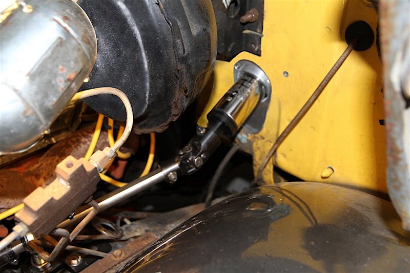 14 - universal joint and steering shaft installation